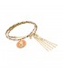 Pulsera o Gargantilla Agatha Paris Vesper San Cristobal Baño Oro y Esmalte Naranja - 2480332-256-TU