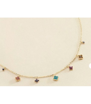 COLLAR CORTO BELOVED - MULTICOLOR / ORO - 2690127-256-TU